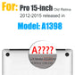 Clear Hard Shell Case Compatible with MacBook Air and MacBook Pro – 13 to 16 Inch