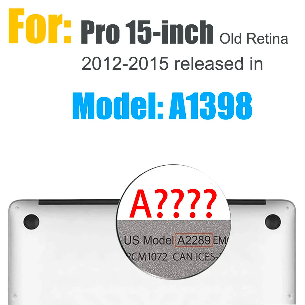 Clear Hard Shell Case Compatible with MacBook Air and MacBook Pro – 13 to 16 Inch